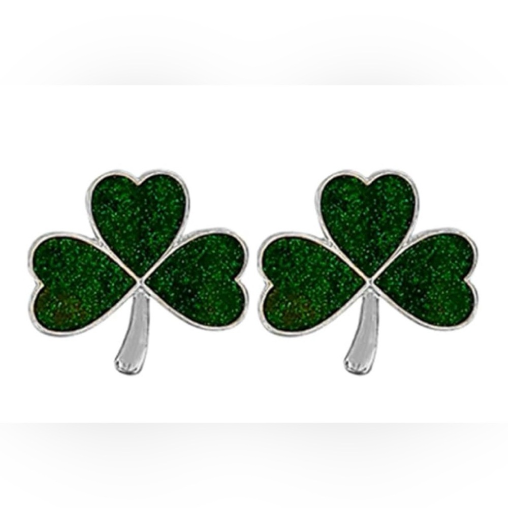 Shamrock Stud Earrings Clover